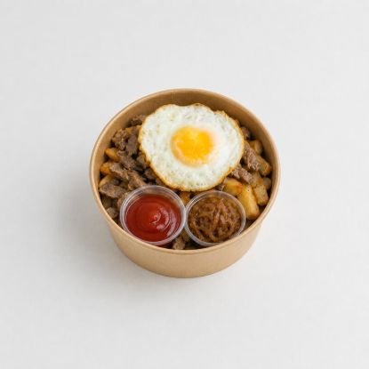 Chorrillana con papas tipo fritas