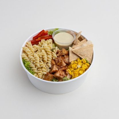 Ensalada pasta pollo BBQ